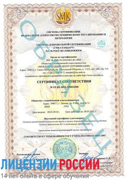 Образец сертификата соответствия Чусовой Сертификат OHSAS 18001